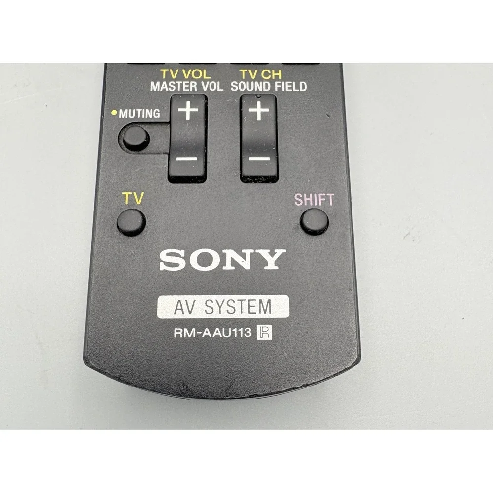 Sony RM-AAU113 AV System Home Theater‎ Remote Control No Battery Cover Tested